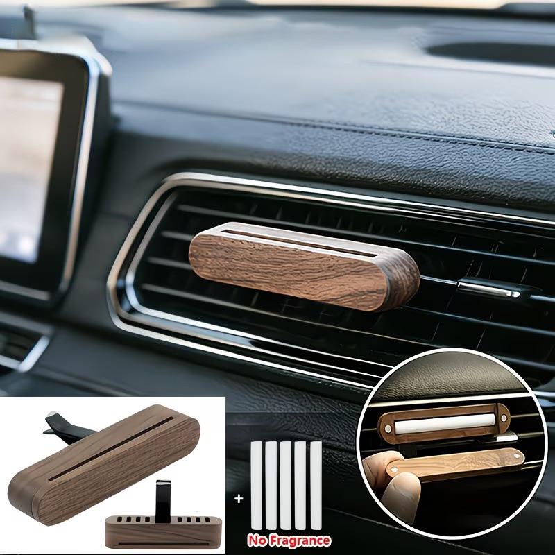 Home Fragrance Refill - Diffusore per Auto Ricaricabile in Legno
