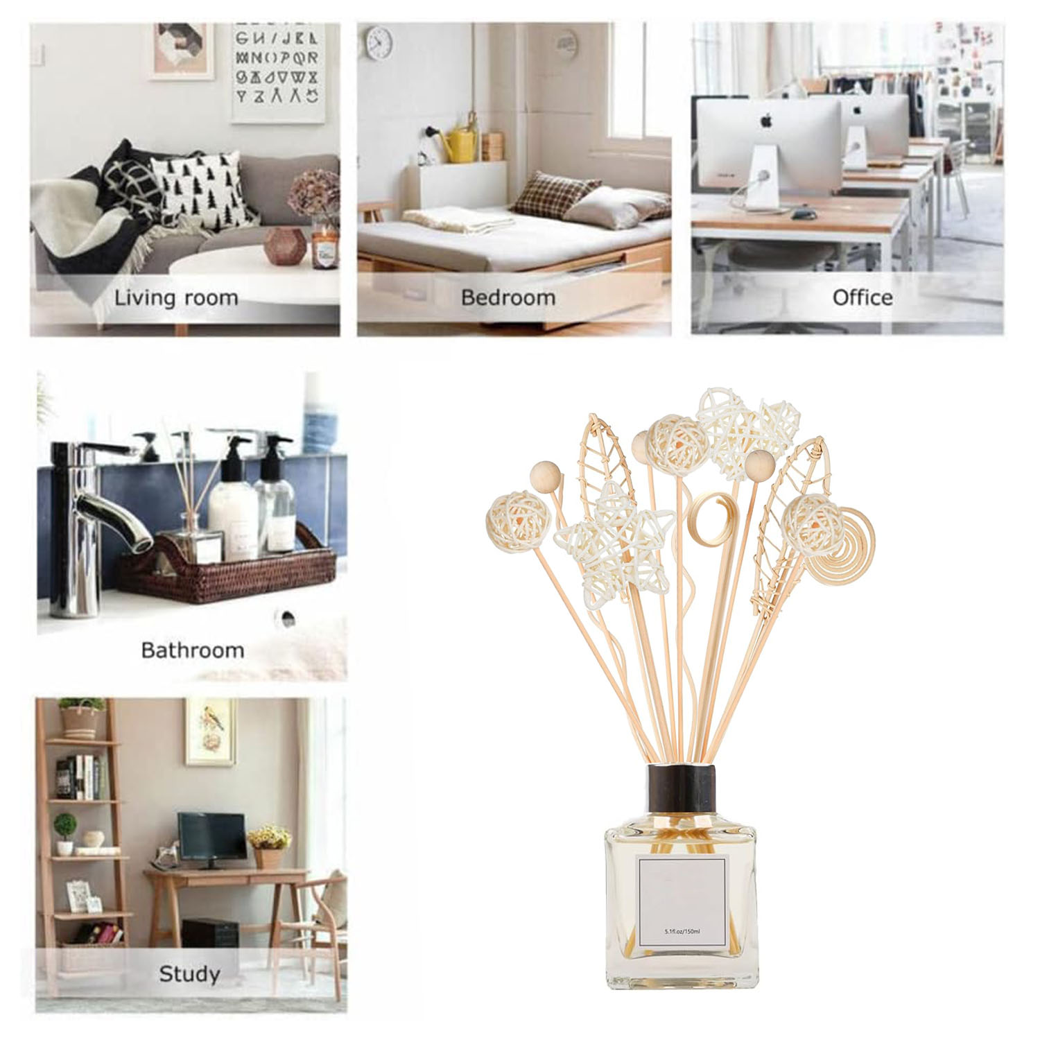 5/15 pz Ondulato Lungo Rattan  - Home Fragrance Refill recensione e prezzo